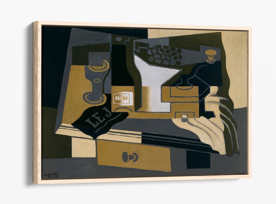 JUAN GRIS, COFFEE GRINDER -FLOAT EFFECT CANVAS WALL ART PRINT