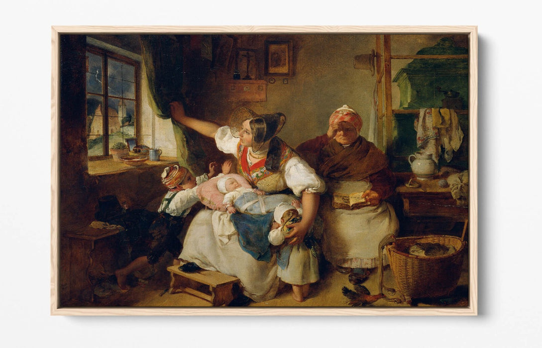 Canvas Wall Art Print - Thunderstorm Float Effect on Premium 30mm Deep Frame