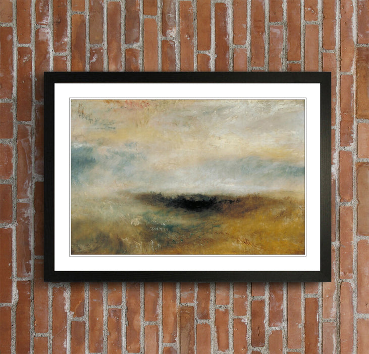 Framed Art Poster - J M W Turner Storm Coming Classic Painting Print | UK Handmade Frame