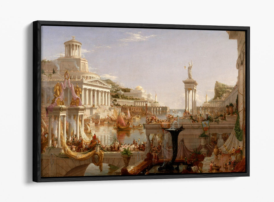 THOMAS COLE, THE COURSE OF EMPIRE: CONSUMMATION -FLOAT EFFECT CANVAS ART PRINT