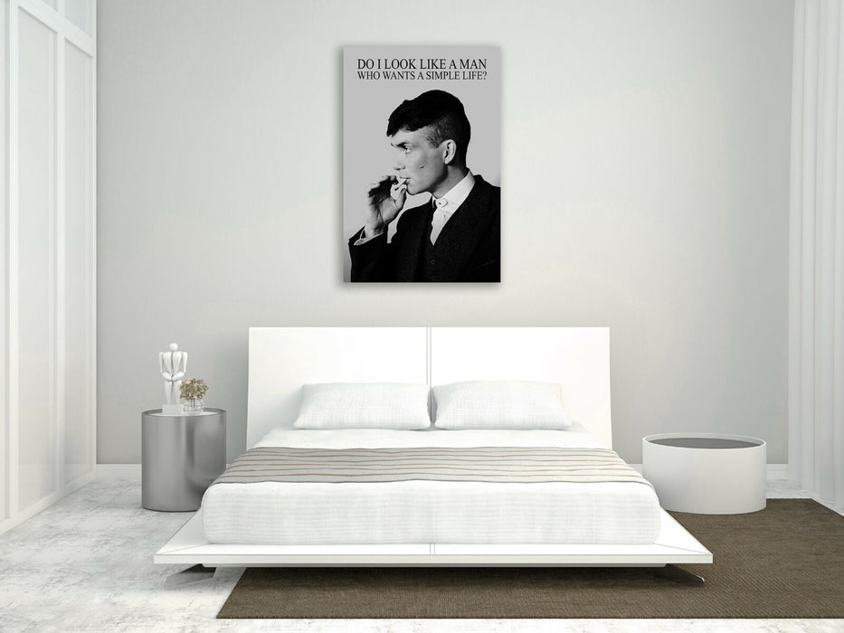 Peaky Blinders Thomas Shelby CANVAS WALL ART PICTURE PRINT FRAMED QUOTE