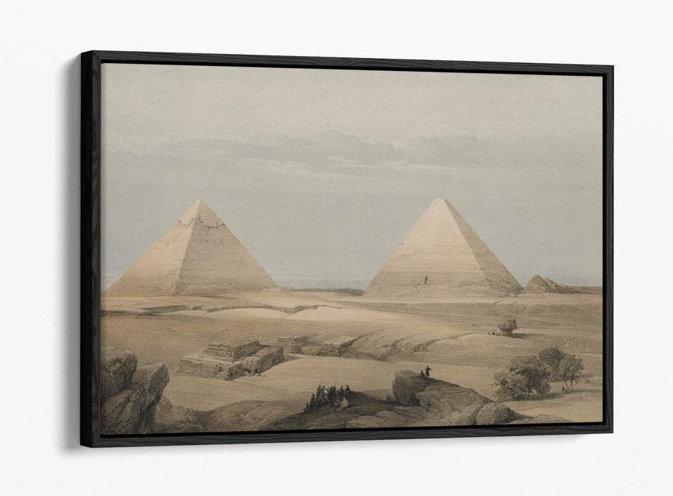 Float Effect Canvas Art – Pyramids of Giza Print on Premium 30mm Deep Frame