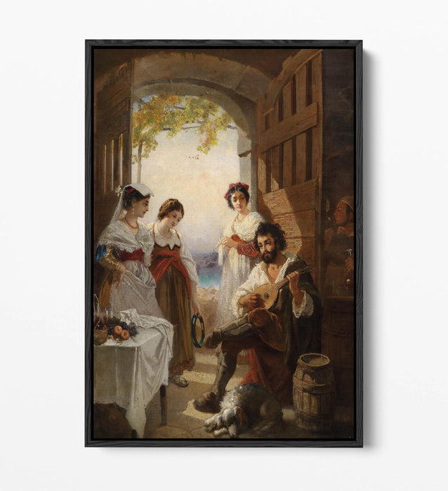 Float Effect Canvas Art - Neapolitan Bar Painting on Premium MDF Frame