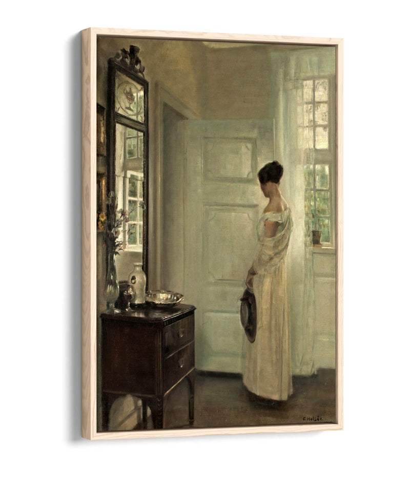 Canvas Wall Art - Carl Holsoe Salon Interior | Float Effect Canvas Print