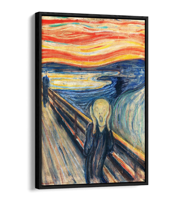 Float Effect Canvas Art - Edvard Munch The Scream Premium Wall Print