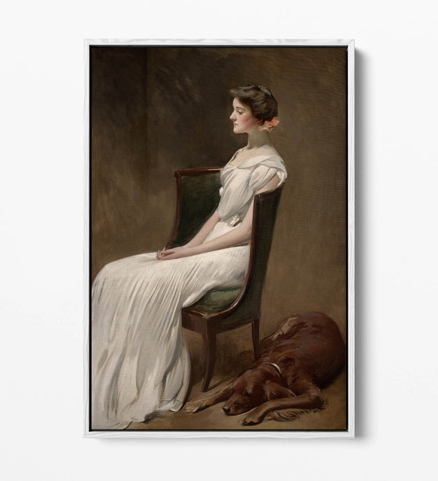 JOHN WHITE ALEXANDER, MISS DOROTHY ROOSEVELT -FLOAT EFFECT CANVAS WALL ART PRINT