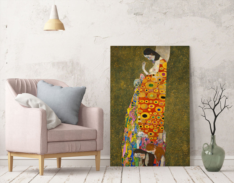 CANVAS WALL ART PRINT ARTWORK PICTURE FRAMED POSTER Love Gustav Klimt Hope 2