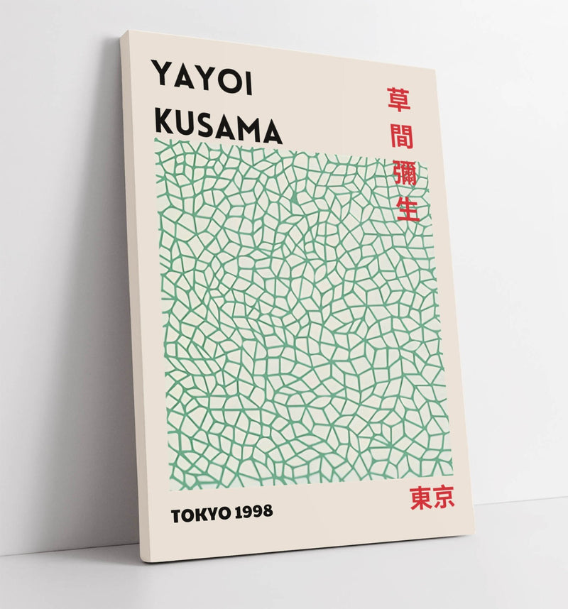 Yayoi Kusama Canvas Art – Tokyo Abstract Wall Decor | Handmade Gallery Style Print