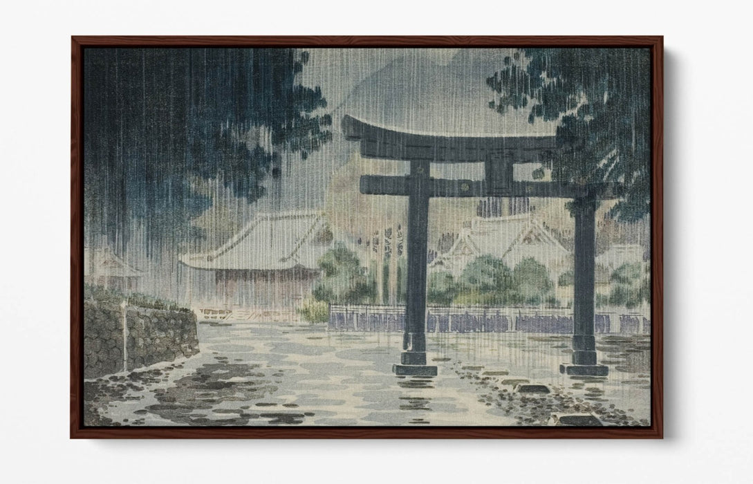 Canvas Wall Art Print - TSUCHIYA KOITSU Futarasan Shrine | Float Effect, Handmade