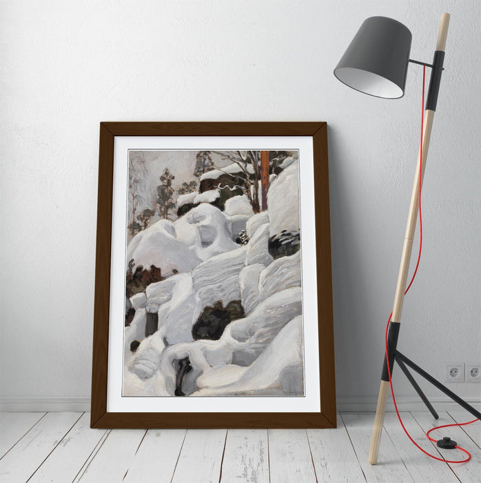 Framed Wall Art Poster Print - Askel Gallen-Kallela Lair Of The Lynx, MDF Wood Frame