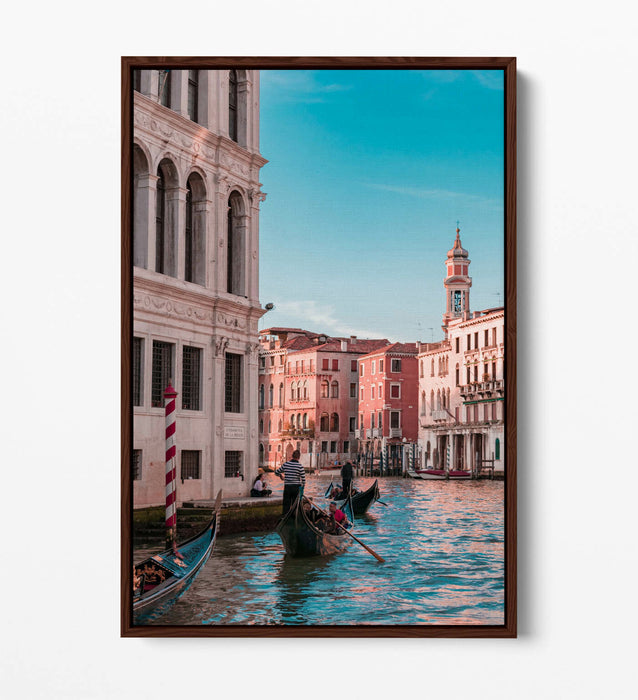 Venice Canvas Wall Art – Float Effect Gondola Print on Premium MDF Frame