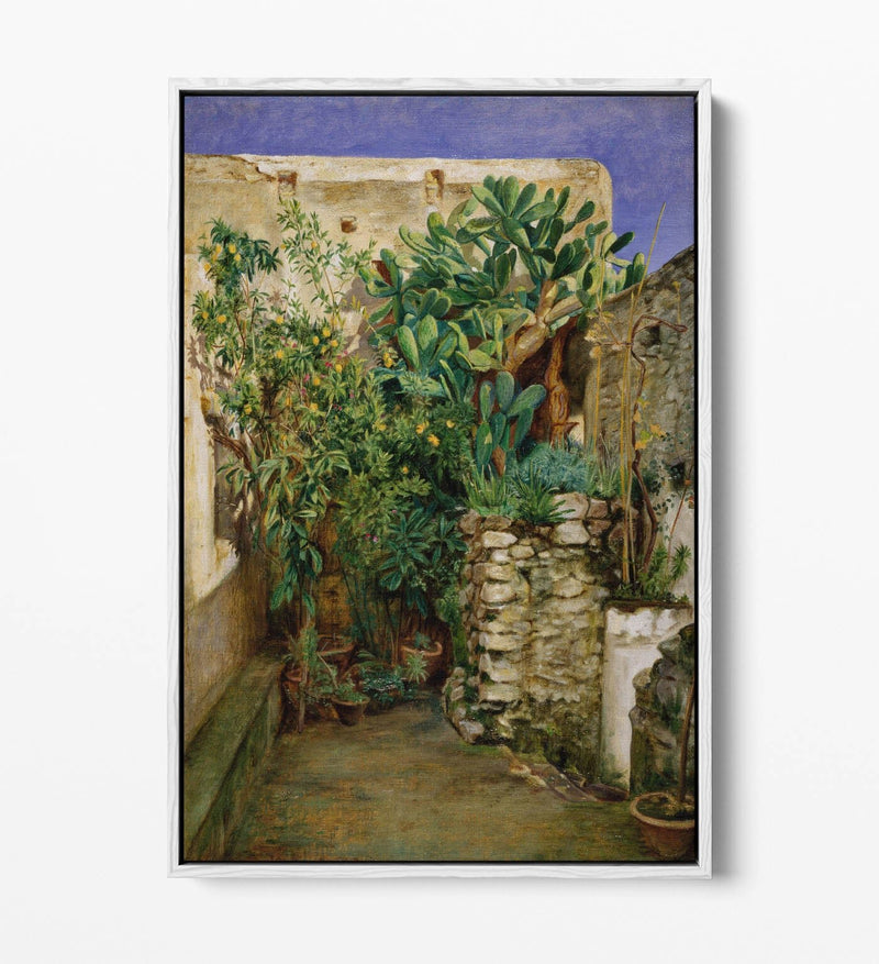 Canvas Wall Art Print - Eastern Courtyard Float Effect, Handmade UK Canvas Art