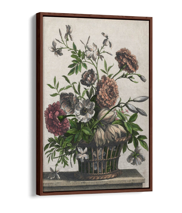 JEAN BAPTISTE MONNOYER, MARIGOLDS -FLOAT EFFECT CANVAS WALL ART PRINT