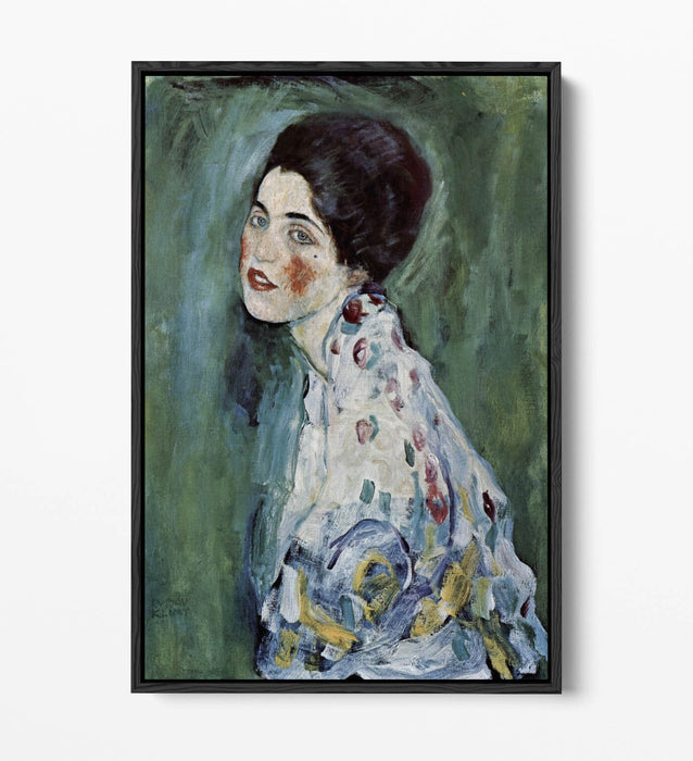 GUSTAV KLIMT, PORTRAIT OF A LADY -FLOAT EFFECT CANVAS WALL ART PRINT