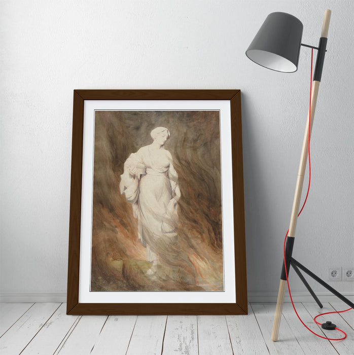 Framed Wall Art Poster - Alfred George Stevens Lot's Wife Painting - Handmade UK