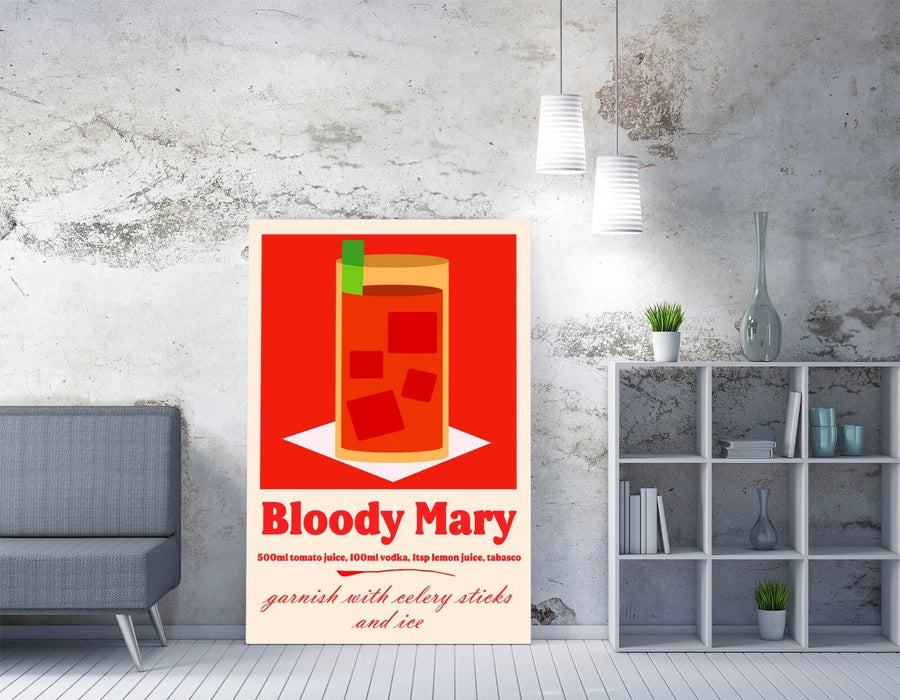Bloody Mary Poster - Handmade Canvas Wall Art Print | Premium Varnish Finish