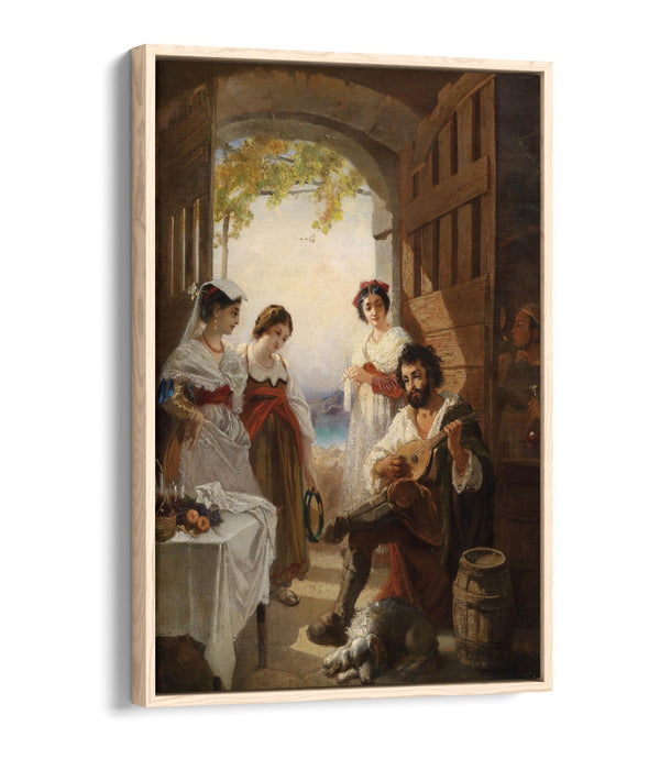 Float Effect Canvas Art - Neapolitan Bar Painting on Premium MDF Frame