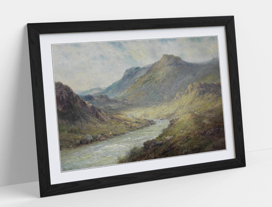 Framed Wall Art - Alfred De Breanski Glen Sheil Classic Landscape Print 4 Sizes