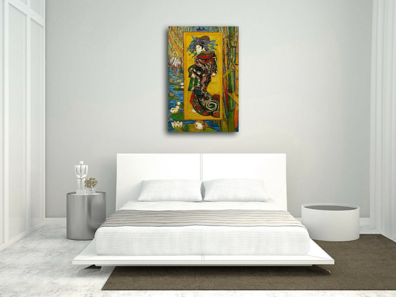 Van Gogh Canvas Art - Japanese Oiran Painting | Premium Framed Wall Print