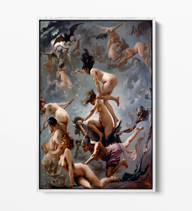 Canvas Art Print – Witches Going To Sabbath | Float Effect Canvas Wall Decor