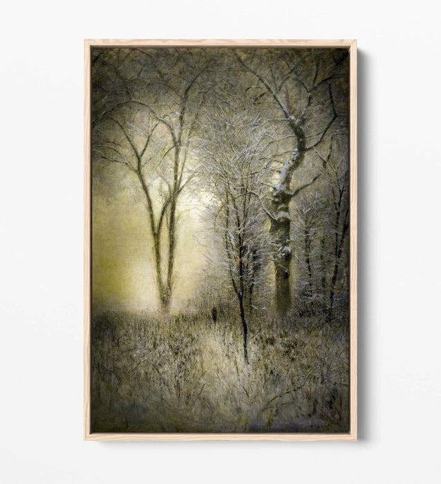 Canvas Wall Art – Winter Landscape Art with Float Effect Canvas Print