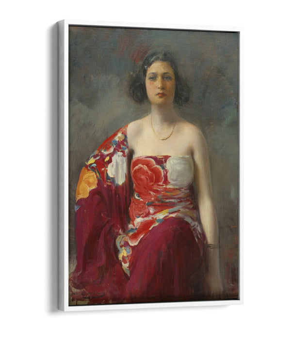 RAMON CASAS, LA TRINI -FLOAT EFFECT CANVAS WALL ART PRINT