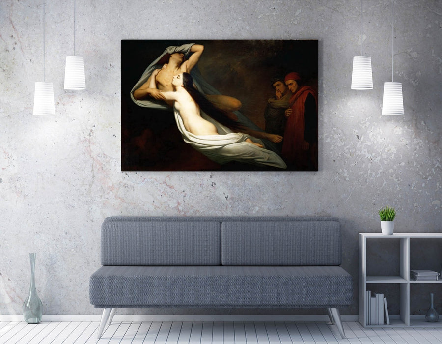 Canvas Wall Art - Ary Scheffer Ghosts Of Paolo & Francesca Premium Print