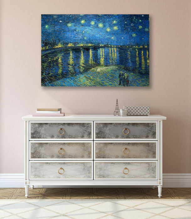 VAN GOGH CANVAS WALL ART PRINT ARTWORK  PICTURE STARRY NIGHT OVER THE RHONE