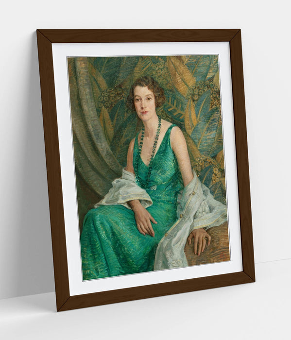 Framed Wall Art Poster – Portrait Wall Art with Wood Grain Frame, Ready to Hang