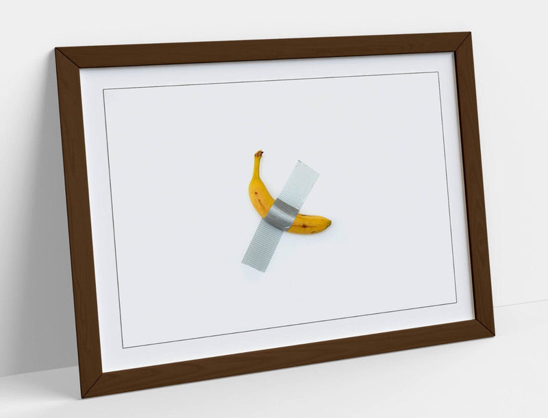 Modern Art Poster | Handmade UK Artwork - Banana Kitchen Decor Art Ready To Hang