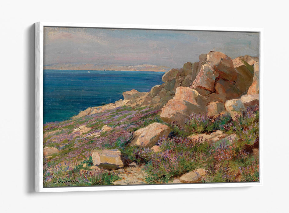 Float Effect Canvas Art - Coast Landscape Canvas Wall Art With 30mm Deep Frame