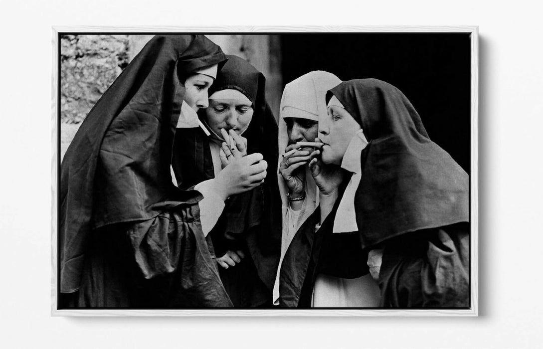 Canvas Wall Art - Iconic Vintage Photo Print With Float Effect Frame | Handmade UK