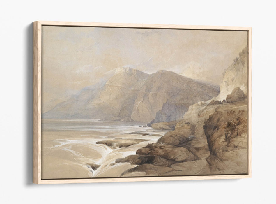 Float Effect Canvas Art - Coast Of Syria Handmade Canvas Wall Art Print