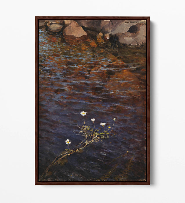 Float Effect Canvas Art - Pond Water Crowfoot Handmade Premium Wall Decor