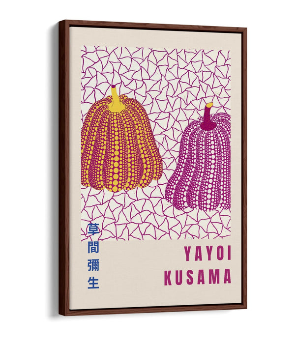 Canvas Art Print – Yayoi Kusama Pumpkins | Premium Float Effect Canvas Wall Hanging