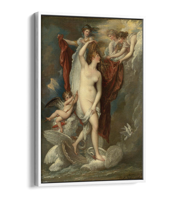 BENJAMIN WEST, VENUS AT HER BIRTH -FLOAT EFFECT CANVAS ART PRINT