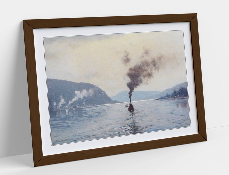 Framed Wall Art - L. Birge Harrison Delaware River Painting | Handmade UK Frame