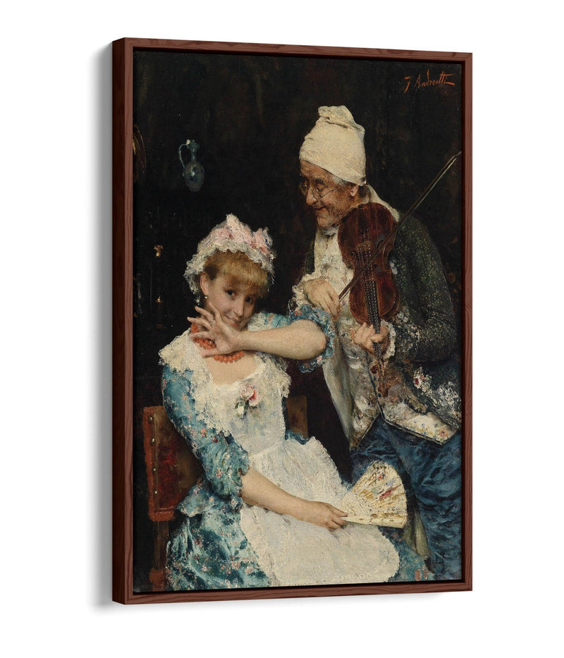 Float Effect Canvas Art - Federico Andreotti Musician Print | Premium 30mm Frame