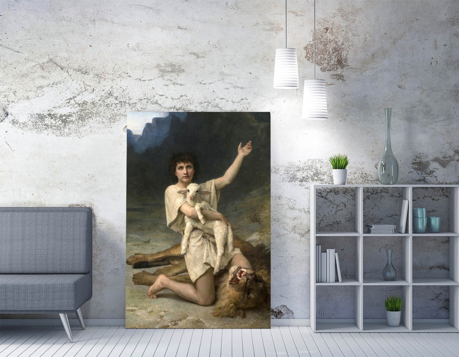 Canvas Wall Art – Elizabeth Jane Gardner Print with David the Shepherd Painting on Archival Grade Canvas