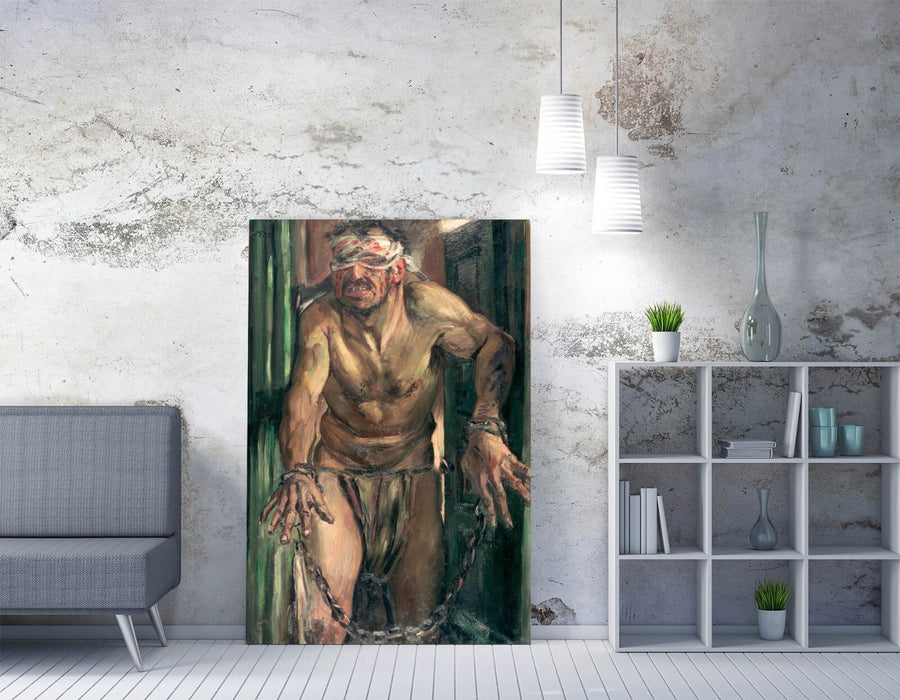 LOVIS CORINTH, THE BLINDED SAMSON -CANVAS WALL ARTWORK PICTURE PRINT