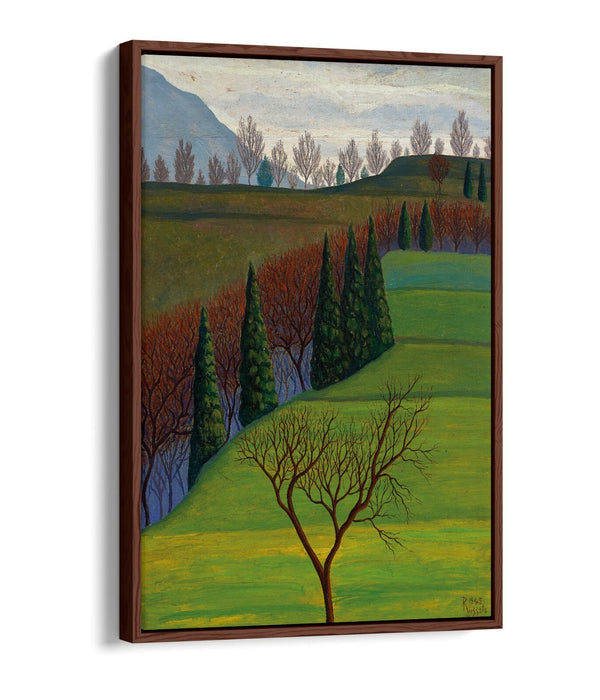 LUIGI RUSSOLO, IN COLLINA -FLOAT EFFECT CANVAS WALL ART PRINT