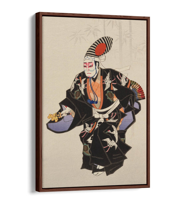 NATORI SHUNSEN, A SANBASO DANCER -FLOAT EFFECT CANVAS WALL ART PRINT