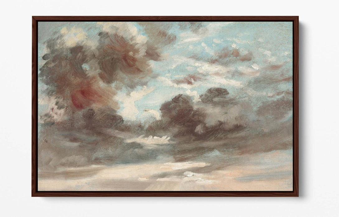 Canvas Wall Art - John Constable Stormy Sunset Print | Float Effect, Handmade UK Art