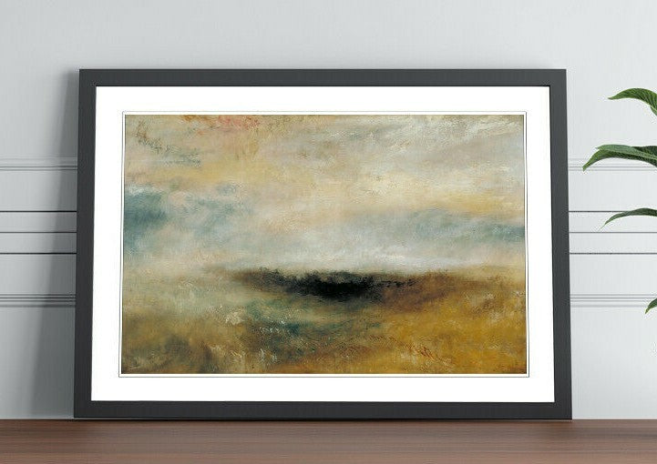 Framed Art Poster - J M W Turner Storm Coming Classic Painting Print | UK Handmade Frame