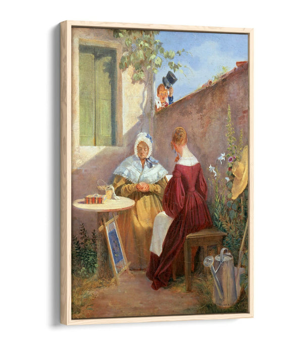 CARL SPITZWEG, THE LOVE LETTER -FLOAT EFFECT CANVAS WALL ART PIC PRINT