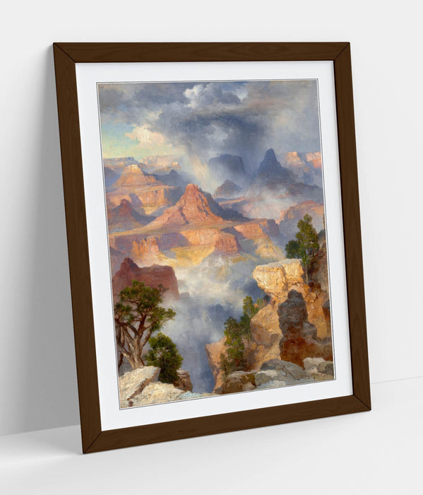 Grand Canyon Framed Art – Thomas Moran Painting | Handmade UK Frame, Matte Paper Print