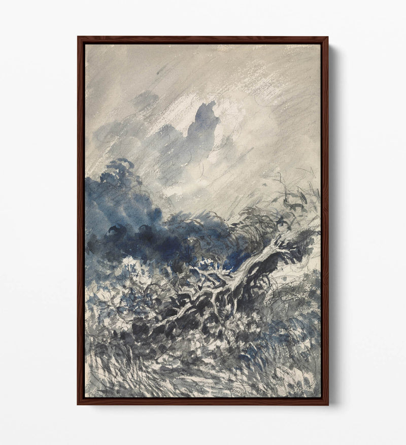 Canvas Wall Art Print – Oak Tree Canvas With Float Effect | Handmade, Premium Varnish Finish