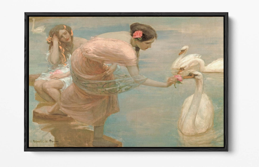 Canvas Wall Art - Rupert Bunny Summer Morning Float Effect Premium Print