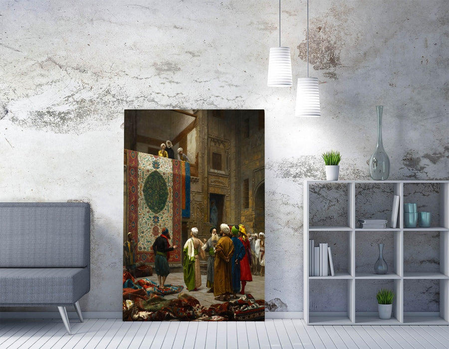 JEAN-LEON GEROME, THE CARPET MERCHANT -CANVAS WALL ARTWORK PIC PRINT