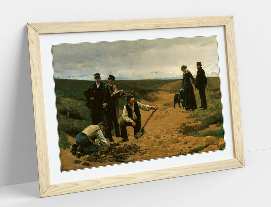 ERIK HENNINGSEN, THE MURDER OF A CHILD -ART FRAMED POSTER PICTURE PRINT ARTWORK